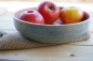 Preview: handgetöpferte Keramik Pasta Bowl - rosa grau